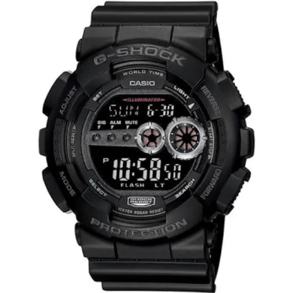Casio G-Shock Watch Men Black 3263 GD-100 Backlight 200M WR Time